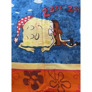 Nickelodeon SpongeBob SquarePants Twin Flat & Fitted Sheet Blue 2004